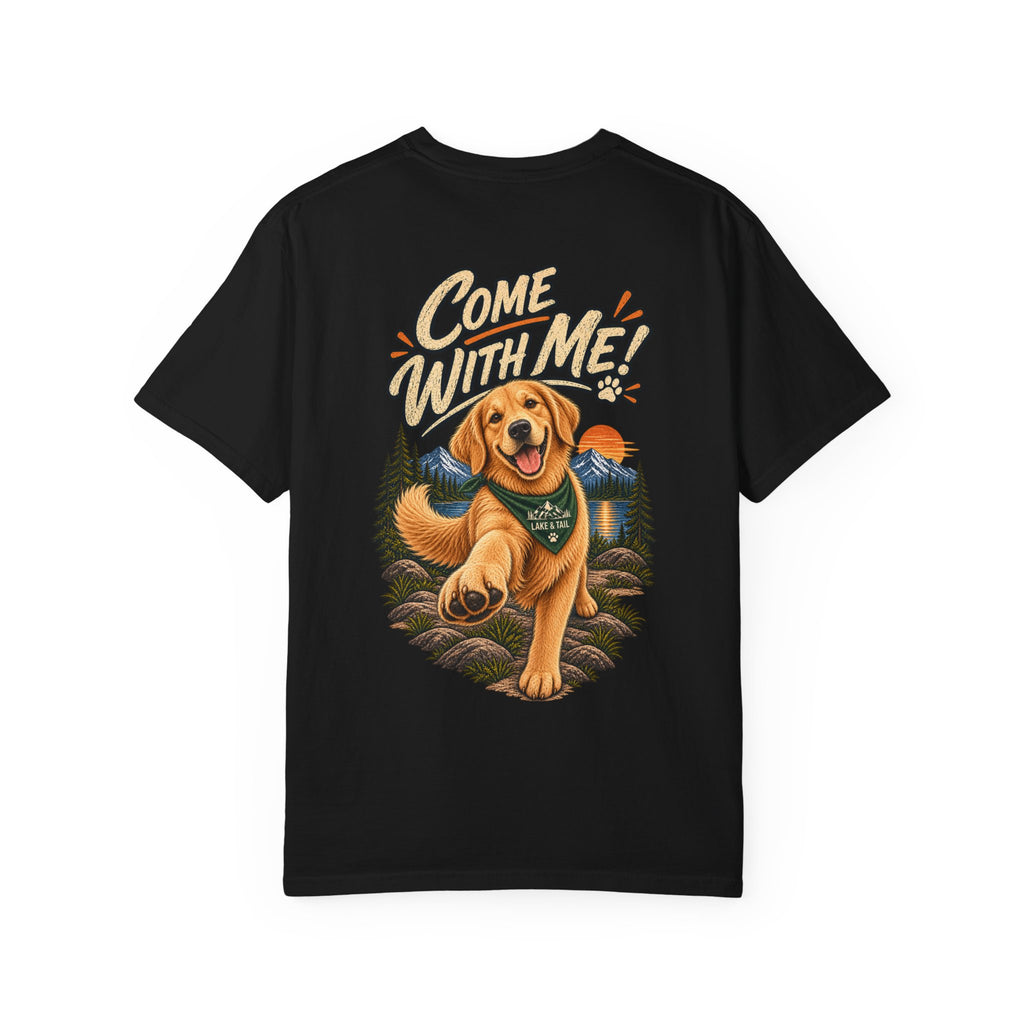Come With Me | Golden Retriever Adventure Tee