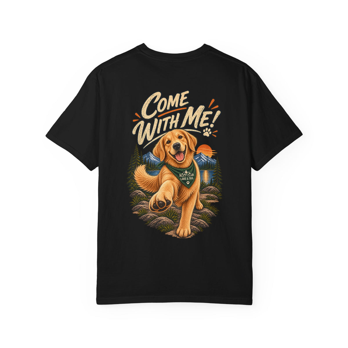 Come With Me | Golden Retriever Adventure Tee