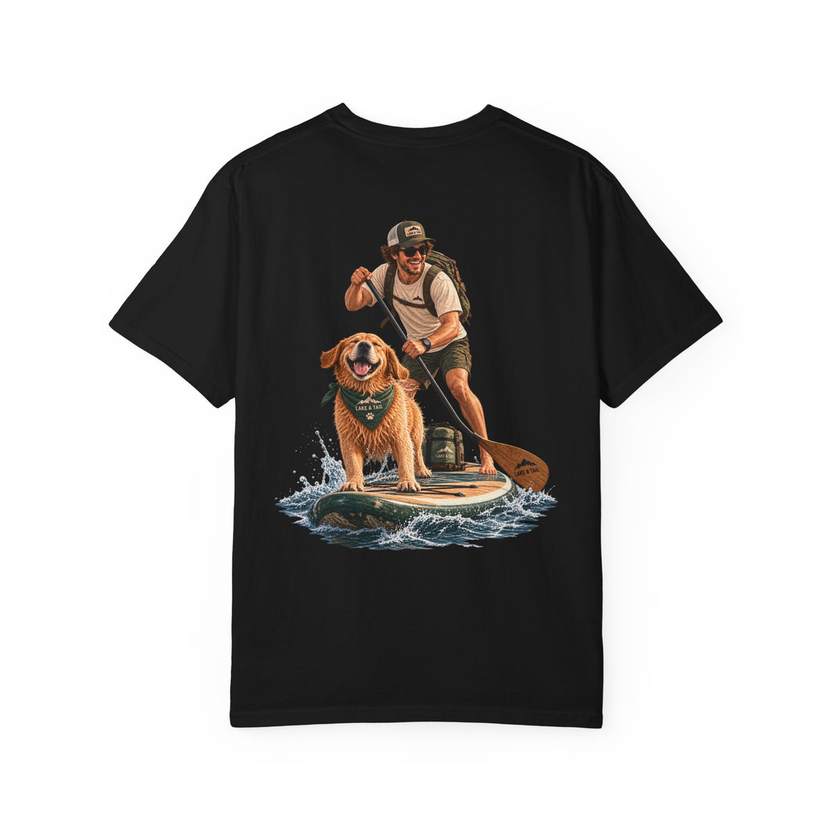 Adventure Together | Golden Retriever Paddle Board T-Shirt