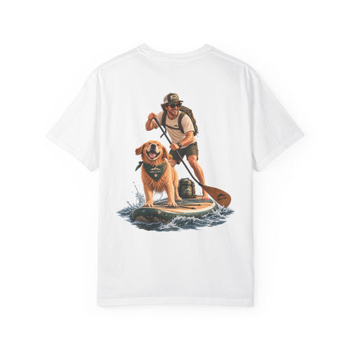 Adventure Together | Golden Retriever Paddle Board T-Shirt