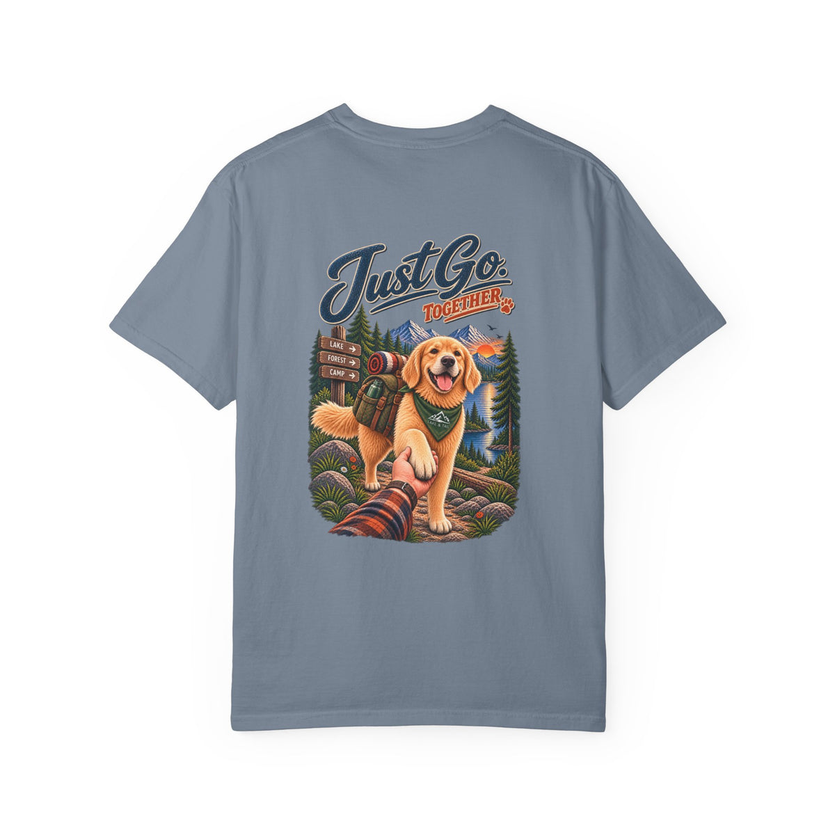 Golden Retriever T-Shirt | Just Go Together | Lake & Tail