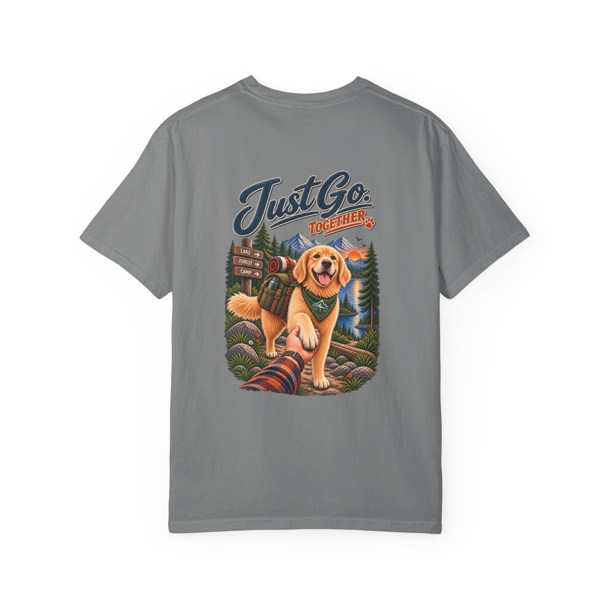 Golden Retriever T-Shirt | Just Go Together | Lake & Tail