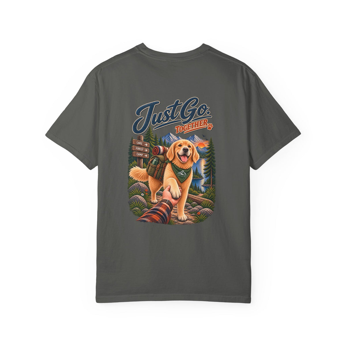 Golden Retriever T-Shirt | Just Go Together | Lake & Tail