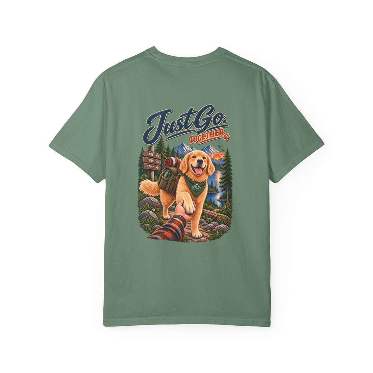 Golden Retriever T-Shirt | Just Go Together | Lake & Tail