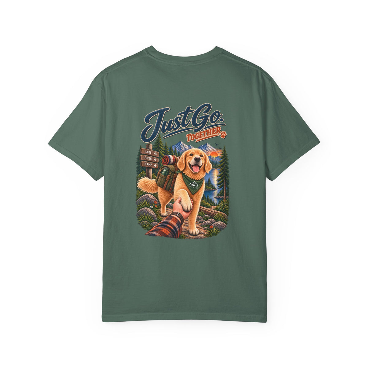 Golden Retriever T-Shirt | Just Go Together | Lake & Tail
