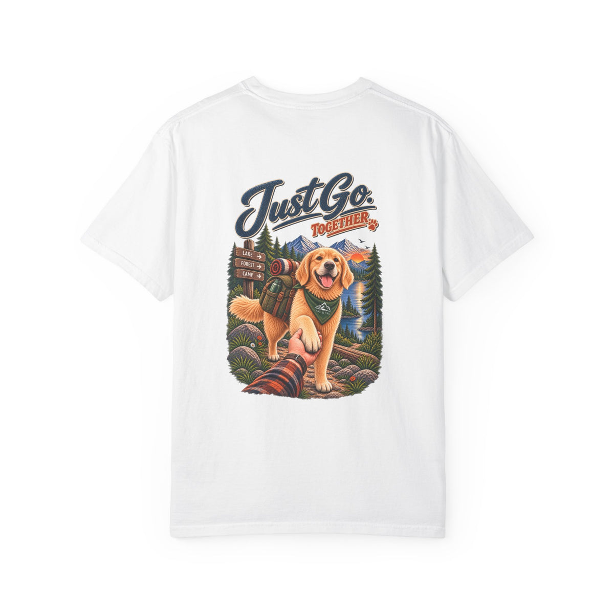 Golden Retriever T-Shirt | Just Go Together | Lake & Tail