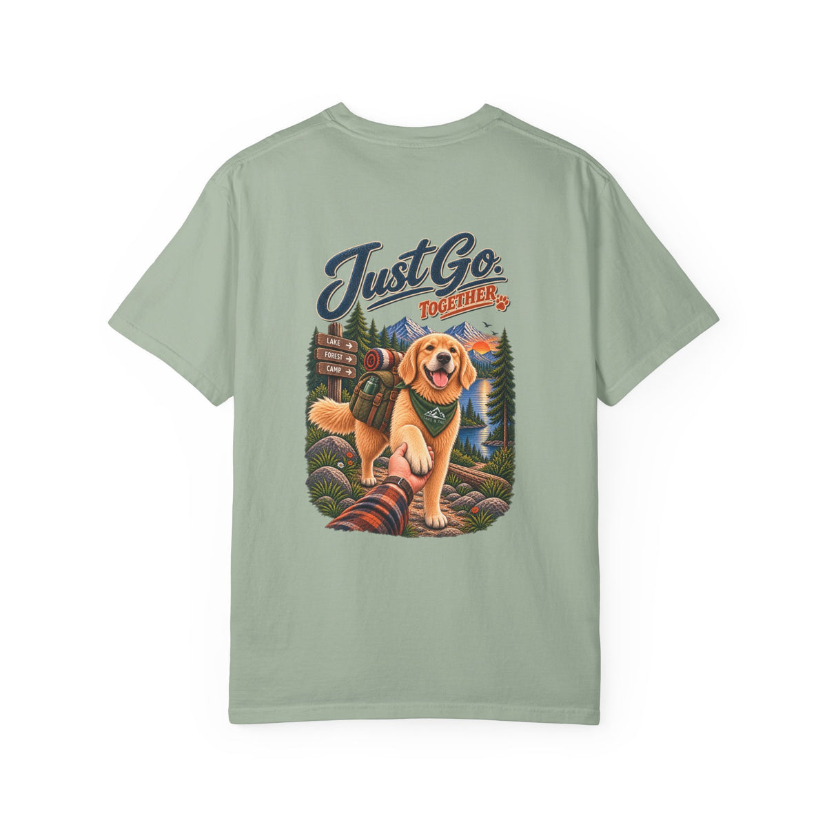 Golden Retriever T-Shirt | Just Go Together | Lake & Tail