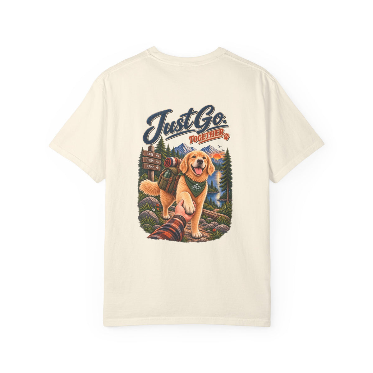 Golden Retriever T-Shirt | Just Go Together | Lake & Tail