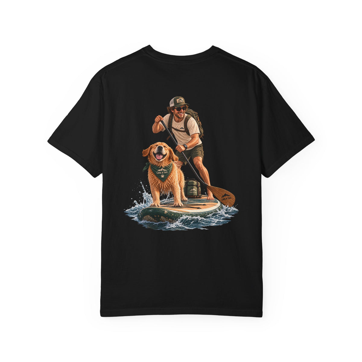Adventure Together | Golden Retriever Paddle Board T-Shirt