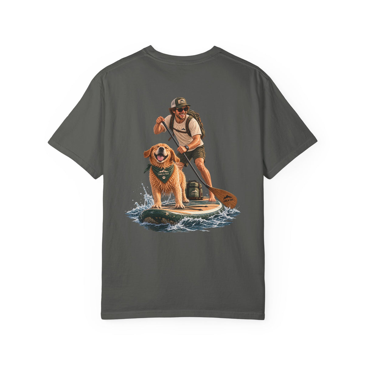 Adventure Together | Golden Retriever Paddle Board T-Shirt