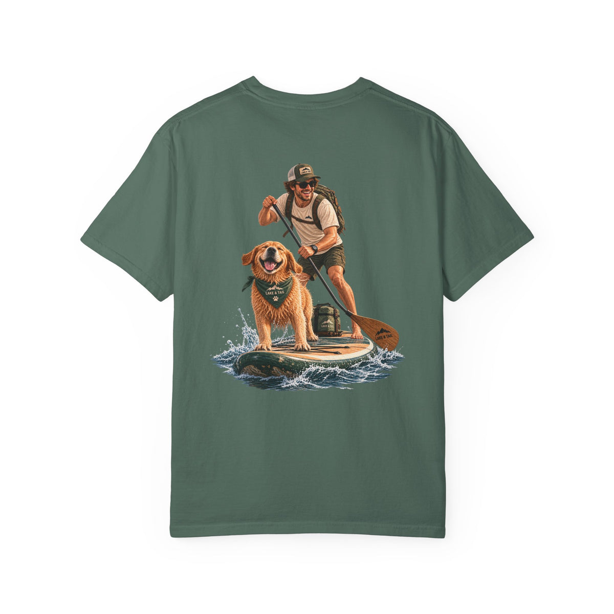 Adventure Together | Golden Retriever Paddle Board T-Shirt