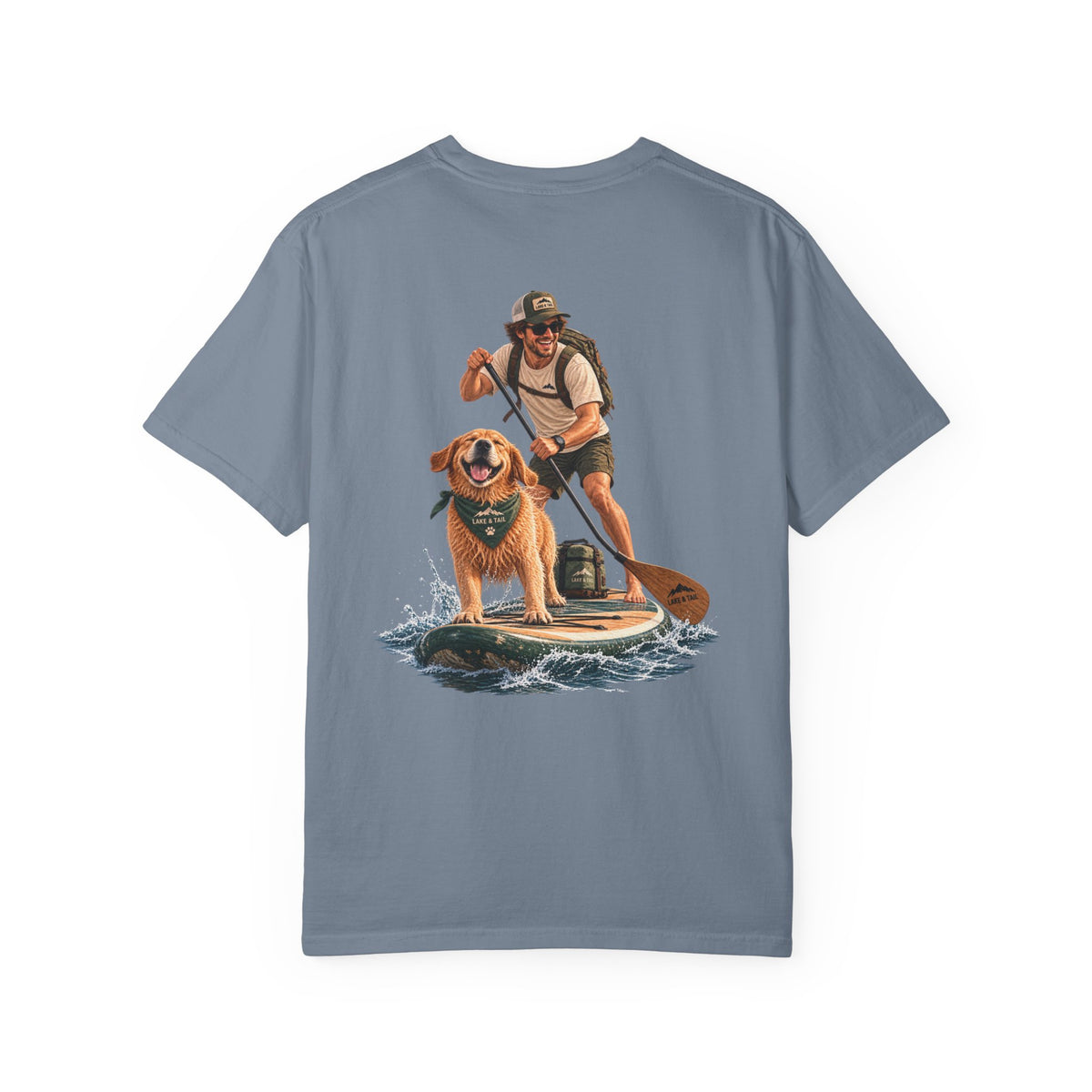 Adventure Together | Golden Retriever Paddle Board T-Shirt