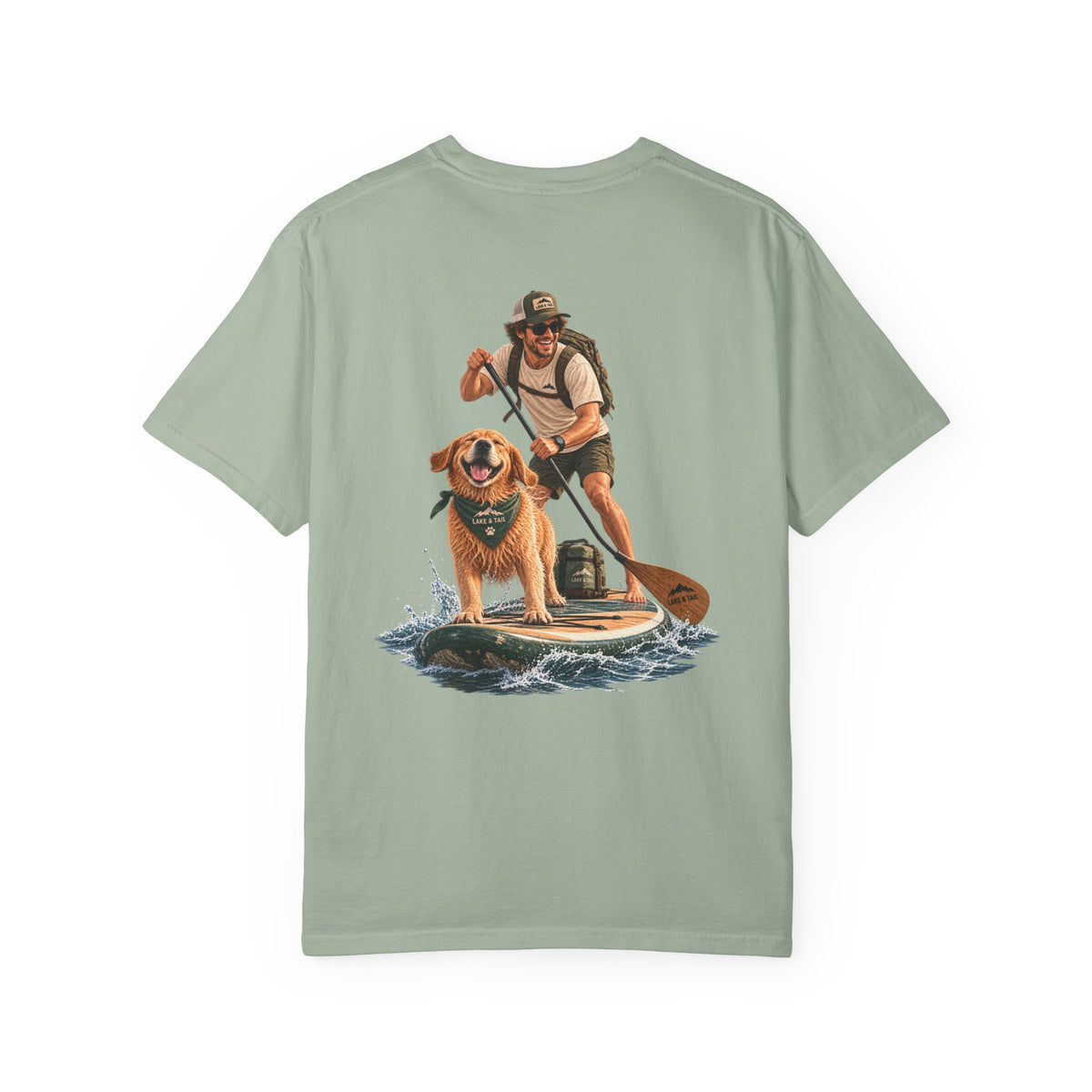 Adventure Together | Golden Retriever Paddle Board T-Shirt
