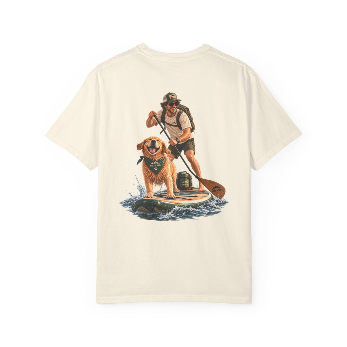 Adventure Together | Golden Retriever Paddle Board T-Shirt