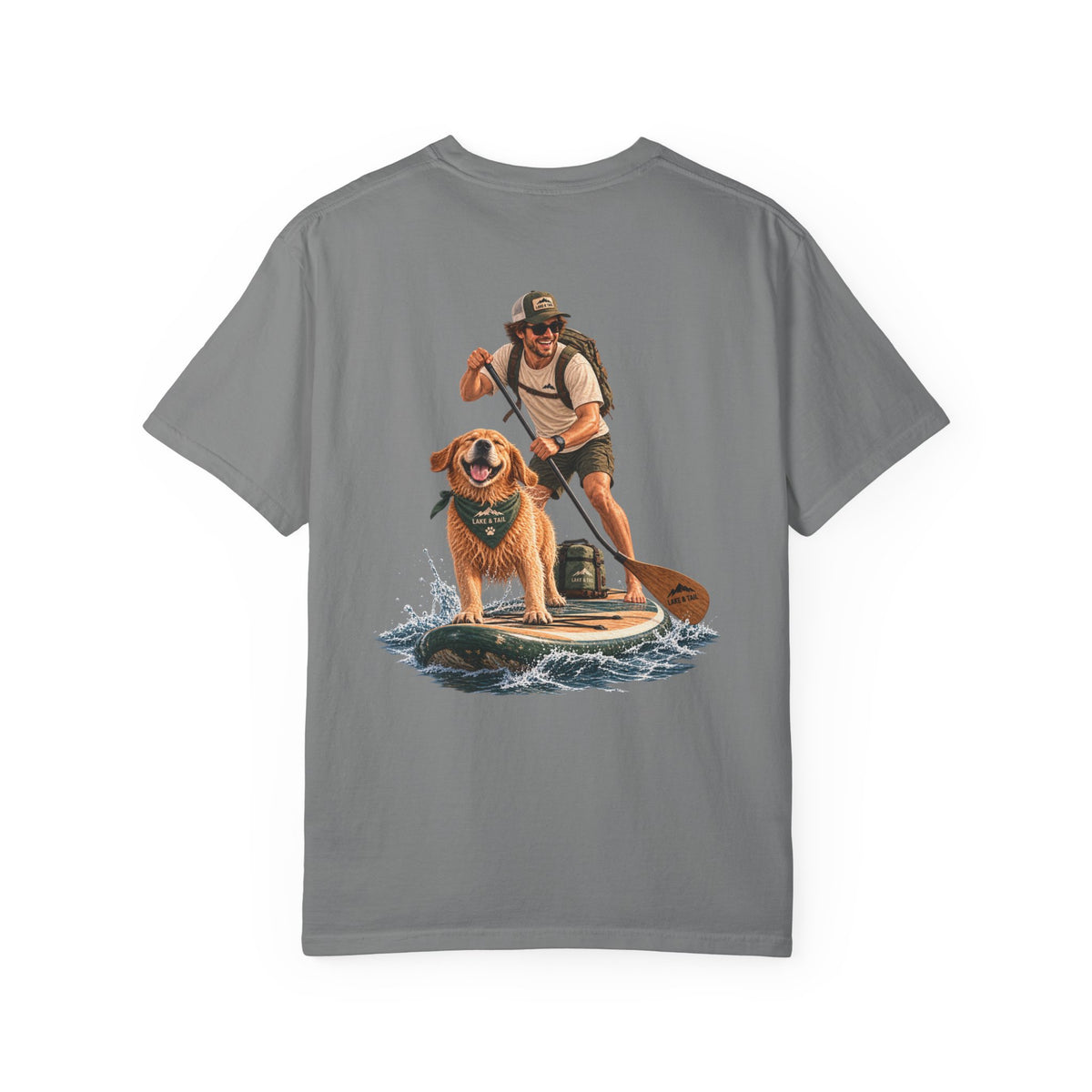 Adventure Together | Golden Retriever Paddle Board T-Shirt