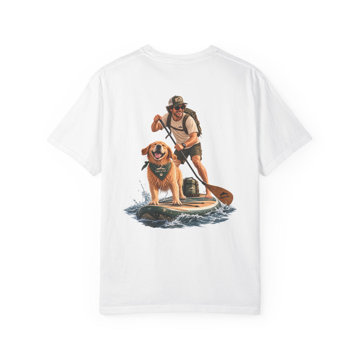Adventure Together | Golden Retriever Paddle Board T-Shirt