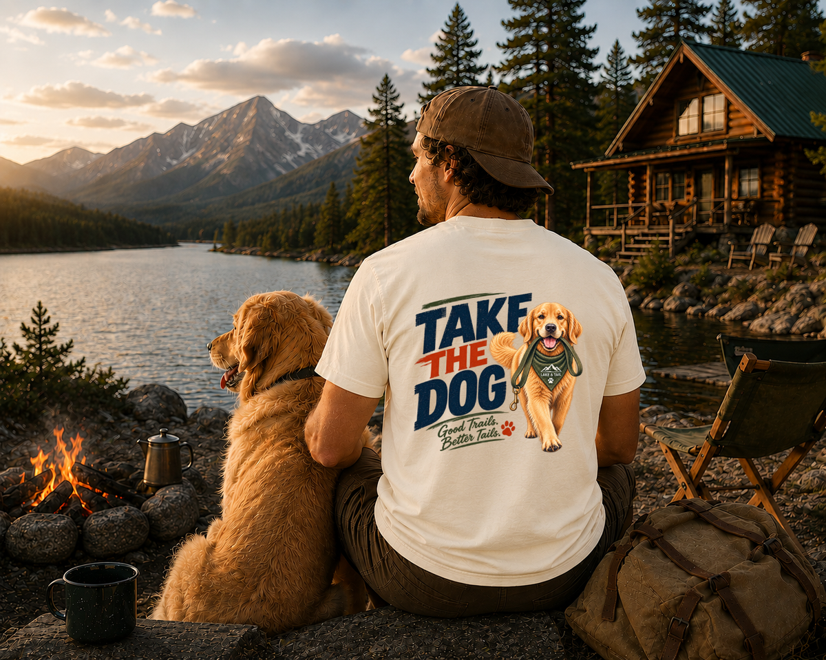 Take the Dog Golden Retriever T-Shirt | Outdoor Dog Lover Shirt