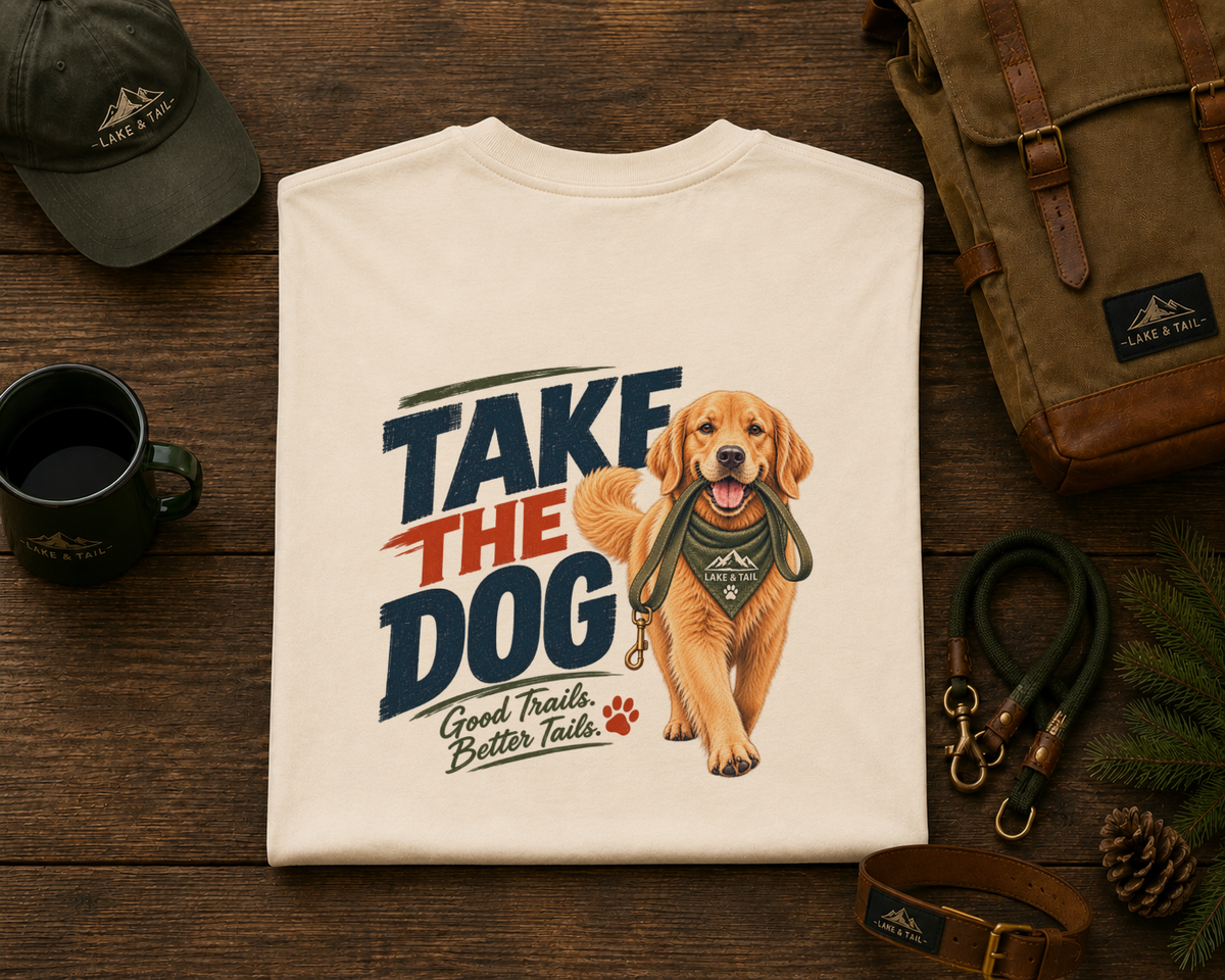 Take the Dog Golden Retriever T-Shirt | Outdoor Dog Lover Shirt