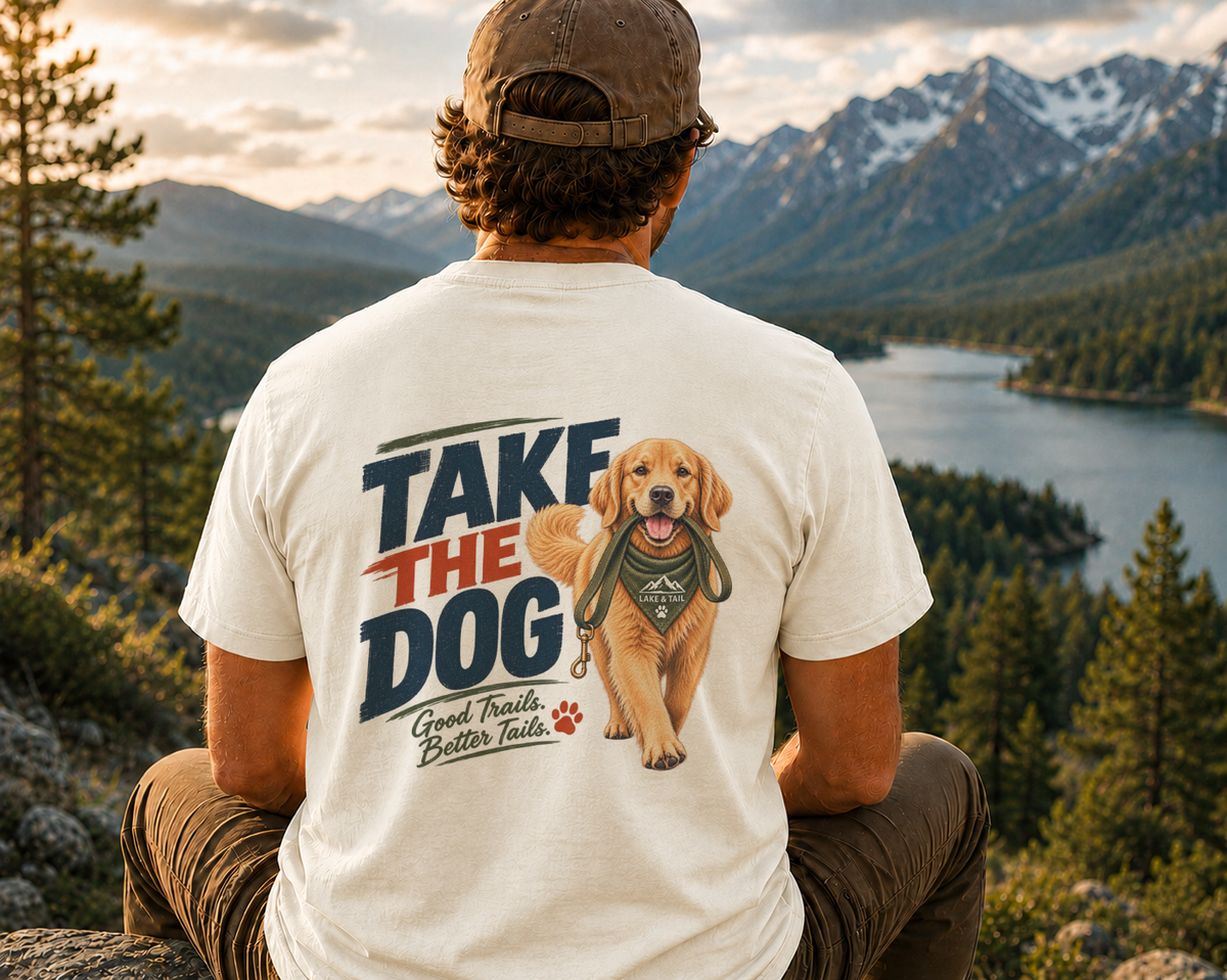 Take the Dog Golden Retriever T-Shirt | Outdoor Dog Lover Shirt